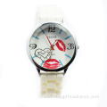 Low cost silicone classic watch for unisex